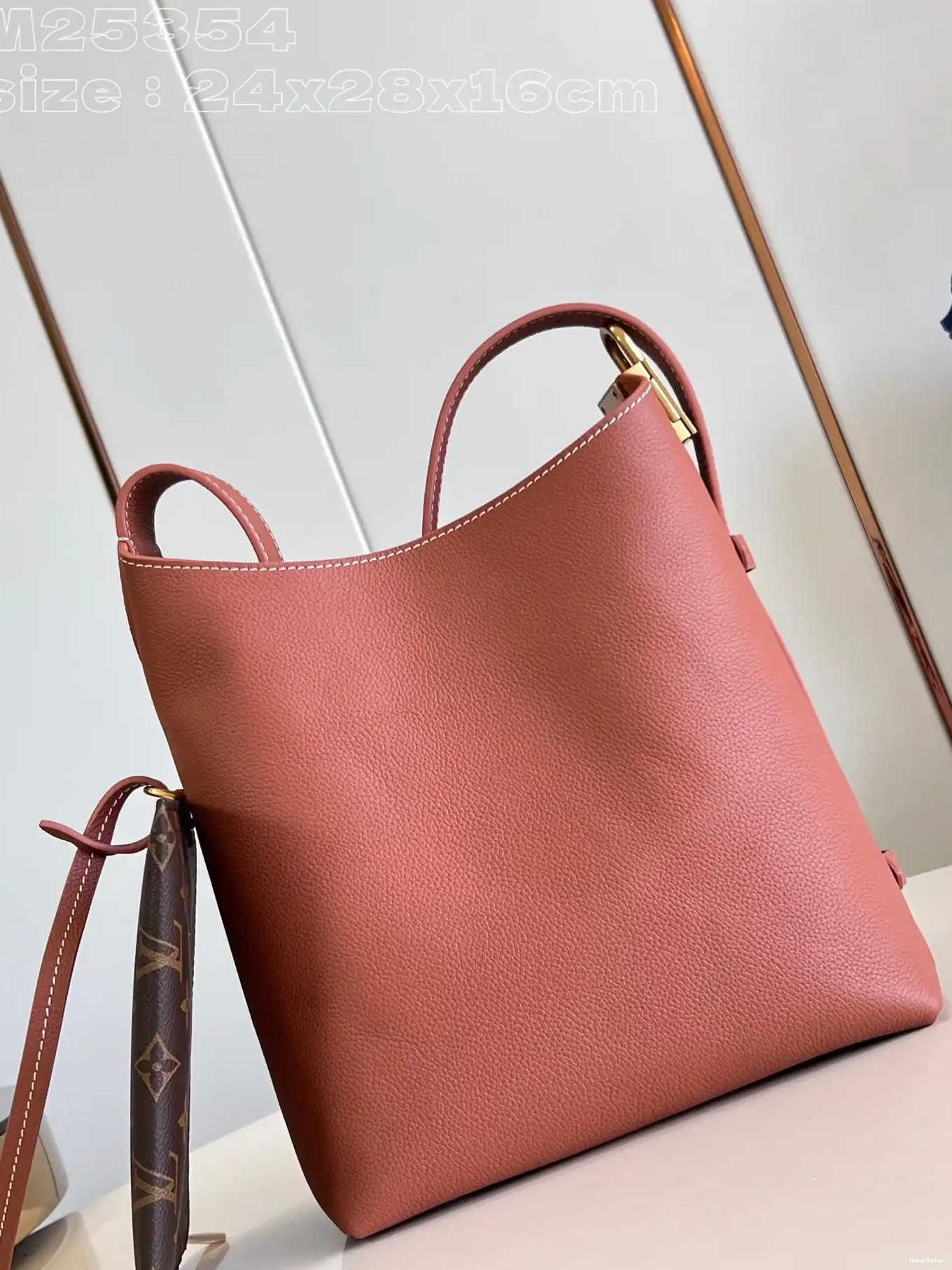 Key VUITTON Hobo LOUIS Low Jh-24*28*16CM 0613